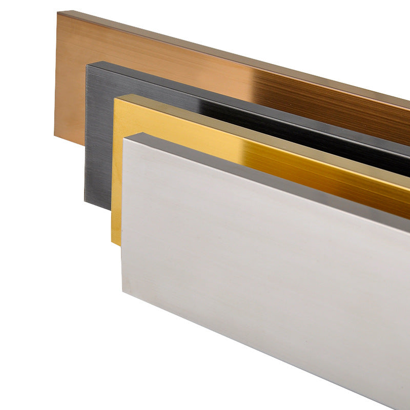 brushed stainless steel skirting board